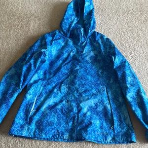 Raincoat, Eddie Bauer, size L, blue